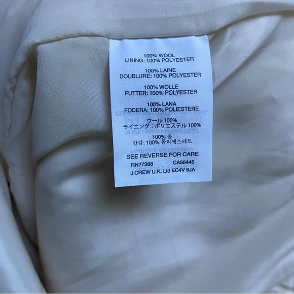 J. Crew 100% Wool Double Notch Mini Skirt Sz 4 - Picture 5 of 7